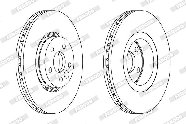 FERODO DDF1607C-1 Brake Disc