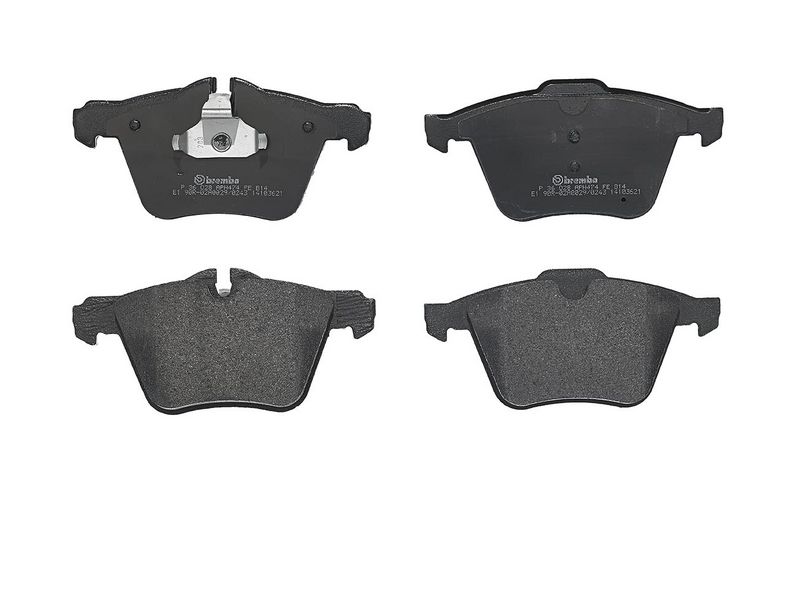 Piduriklotsi komplekt, ketaspidur, BREMBO P 36 028
