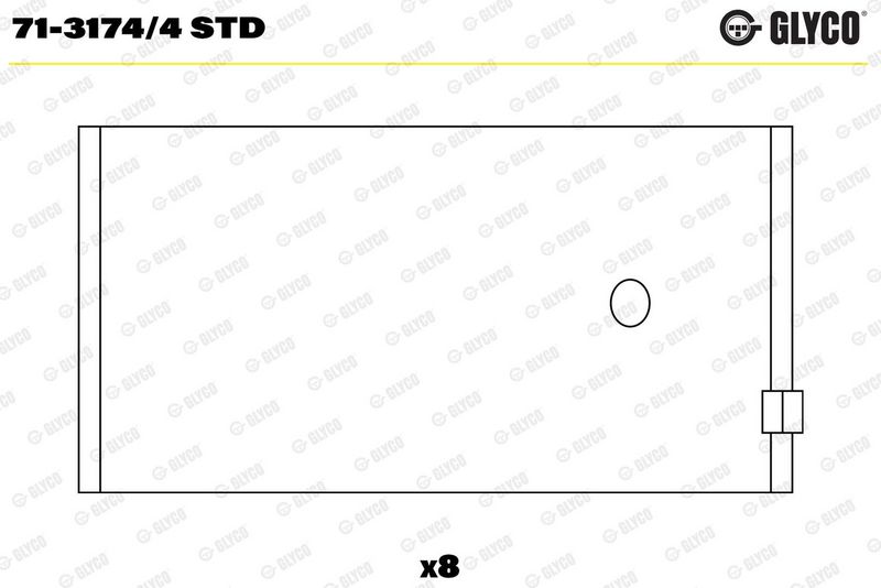 Coussinet+bielle GLYCO 71-3174/4 STD