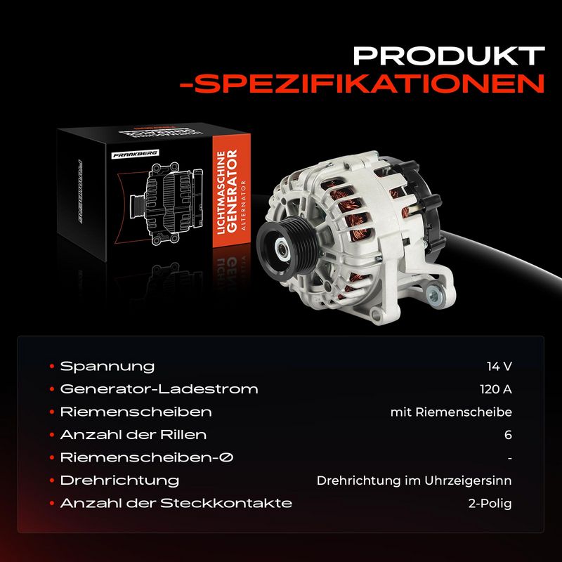 Frankberg 5481FB0061570 Alternator