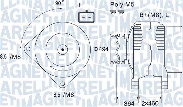 MAGNETI MARELLI generátor 063731645010