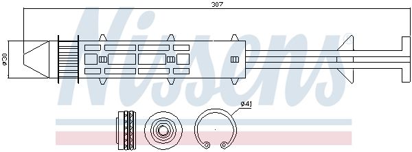 NISSENS 95319 Dryer, air conditioning