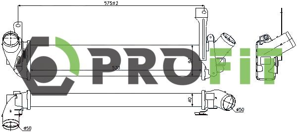 Охолоджувач наддувального повітря, Profit 1780-0152