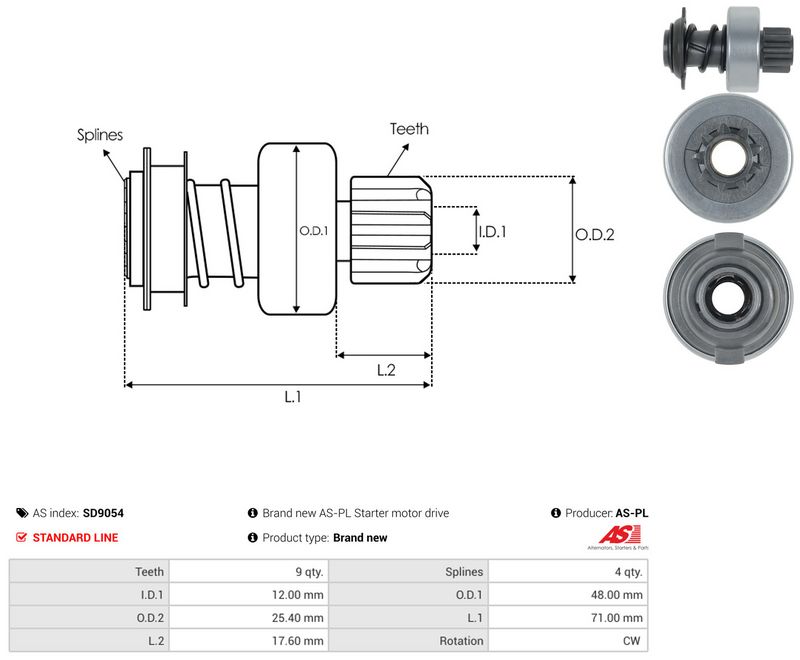 Vabajooks, starter, AS-PL SD9054