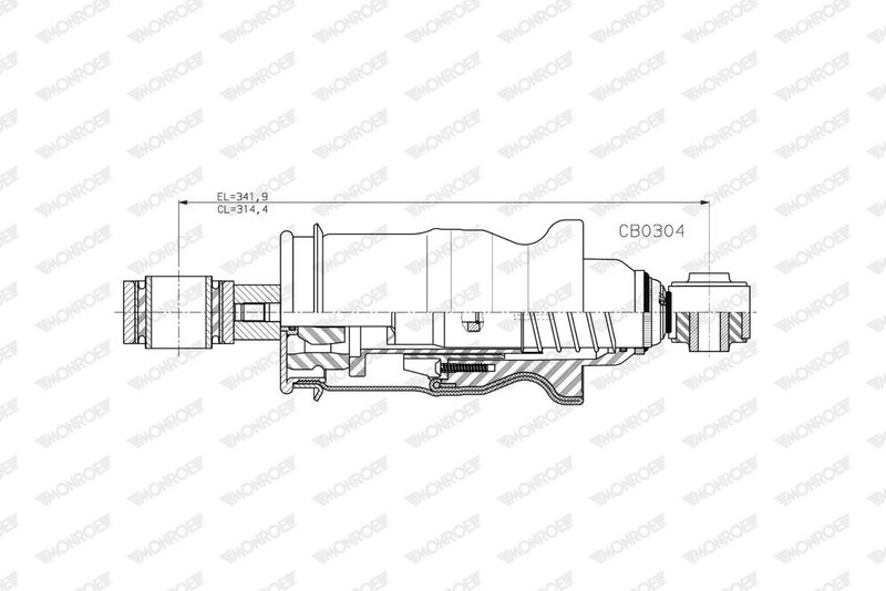 tlumič kabiny MB Actros MP4 CB0304