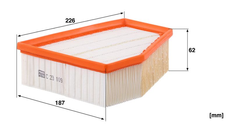 Õhufilter, MANN-FILTER C 23 109