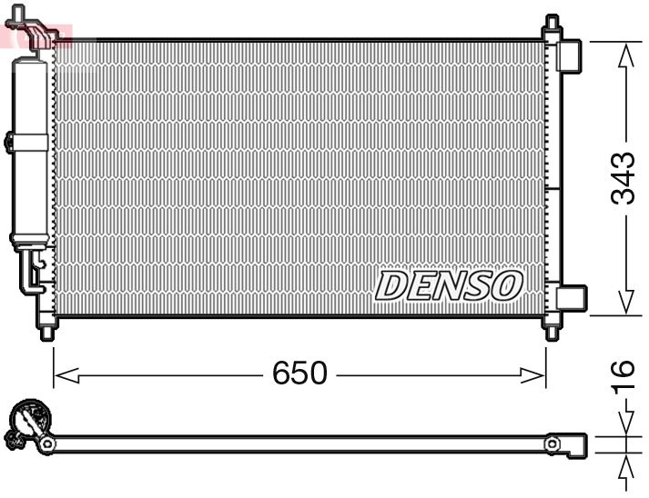 DENSO kondenzátor, klíma DCN46007