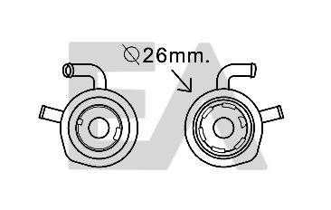 Radiador de aceite, aceite motor