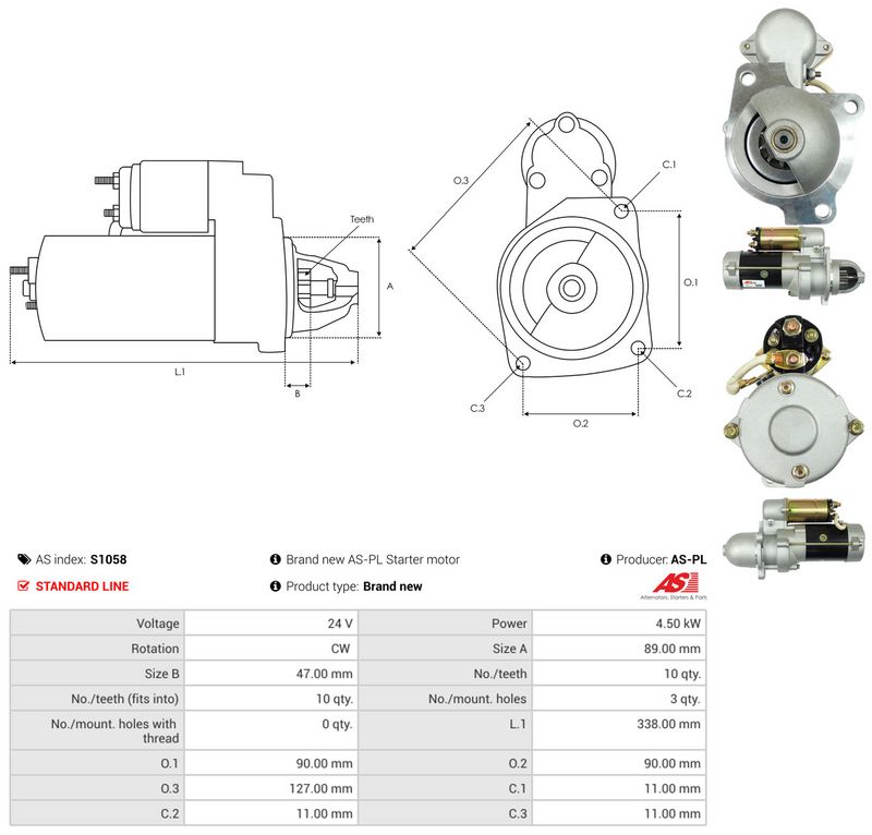 AS-PL S1058 Starter