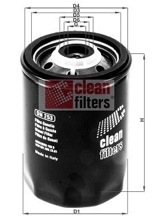 Фільтр палива, фільтр для накручування, Clean Filters DN253