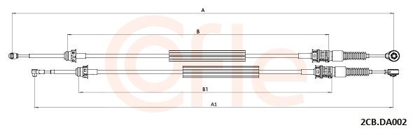 Тросовий привод, коробка передач, Cofle 92.2CB.DA002