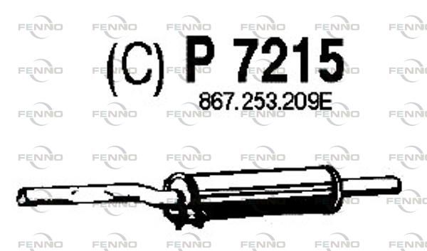 FENNO középső hangtompító P7215