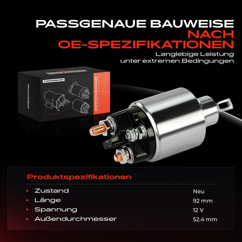 Frankberg 5481FB0058650 Solenoid Switch, starter