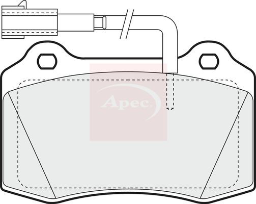 APEC Brake Pad Set, disc brake PAD1297