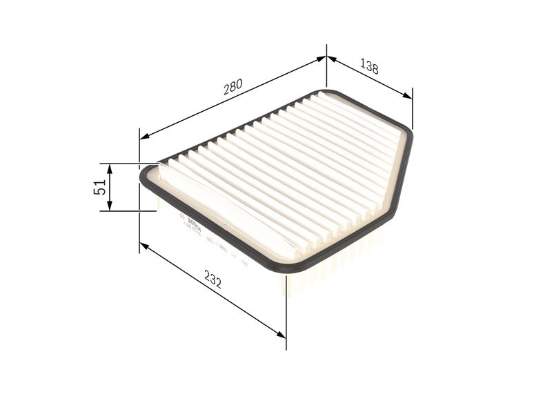 BOSCH F 026 400 162 Air Filter