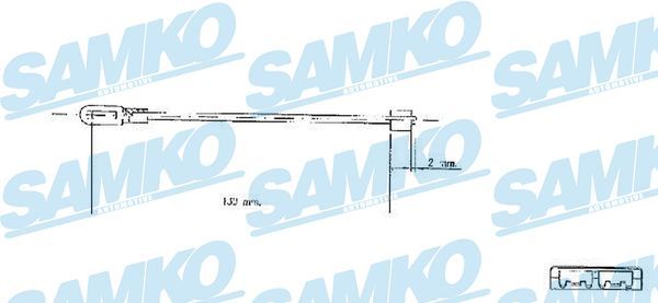 Тросовий привод, стоянкове гальмо, Samko C0578B