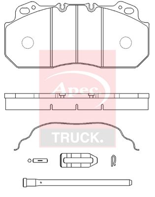 APEC Brake Pad Set, disc brake PAD29090K