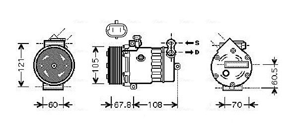 AVA QUALITY COOLING kompresszor, klíma OLAK477