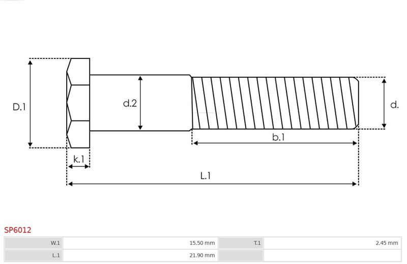 Ремонтний комплект, стартер, Auto Starter SP6012