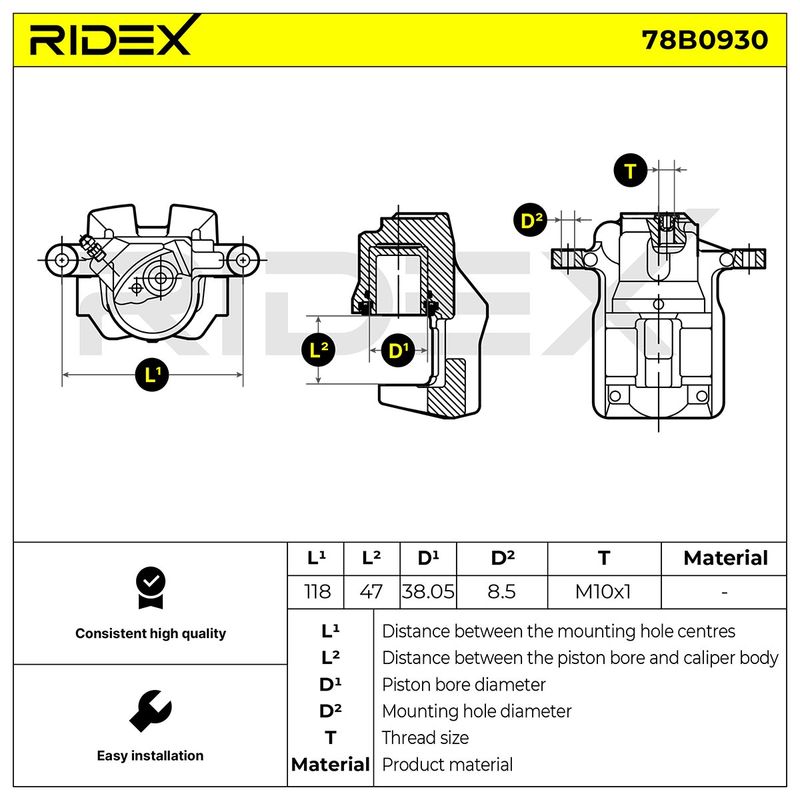 спирачен апарат RIDEX