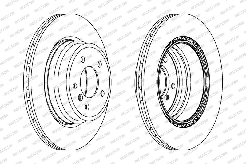 Disc frana DDF1812C-1 FERODO