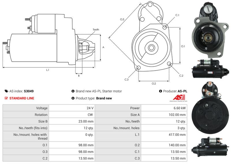 AS-PL S3049 Starter