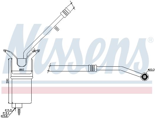 NISSENS 95330 Dryer, air conditioning