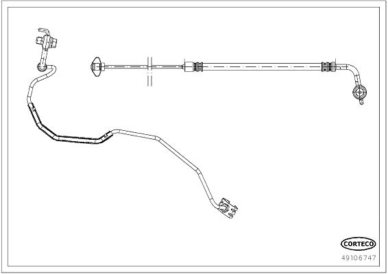 Гальмівний шланг, Corteco 49106747
