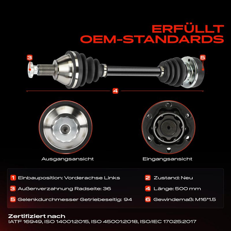 Frankberg 5481FB0038170 Drive Shaft