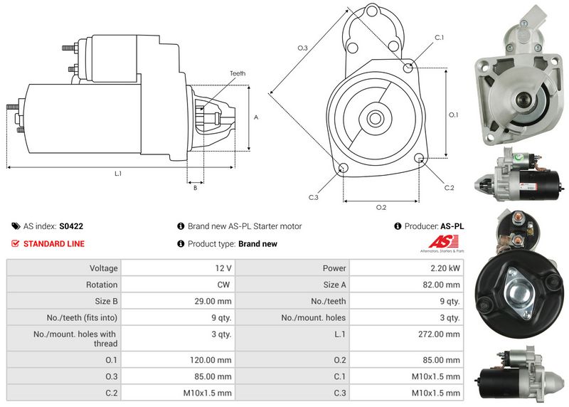 AS-PL S0422 Starter