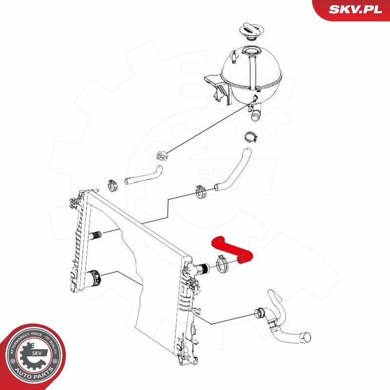 ESEN SKV 24SKV303 Radiator Hose