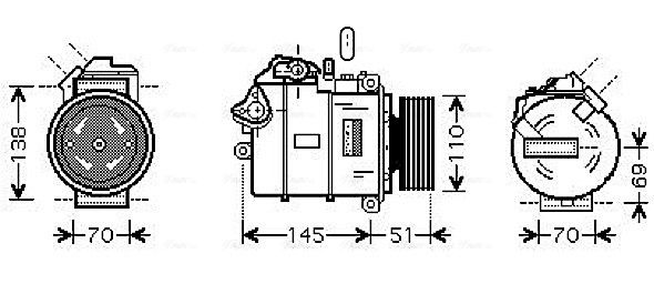 AVA QUALITY COOLING kompresszor, klíma BWAK320