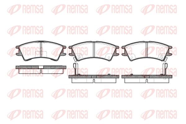 REMSA 0675.02 Комплект гальмівних накладок, дискове гальмо