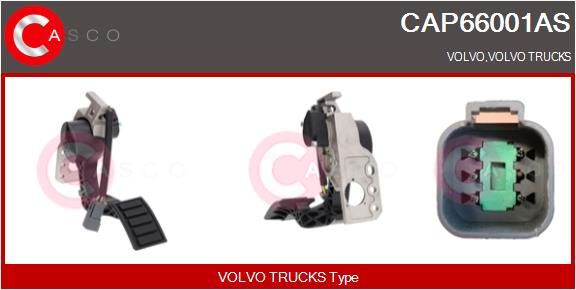 Sada akceleračního pedálu CAP66001AS