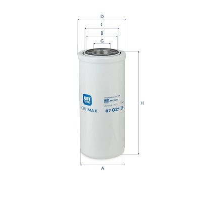 Filtr, pracovní hydraulika 87.021.00