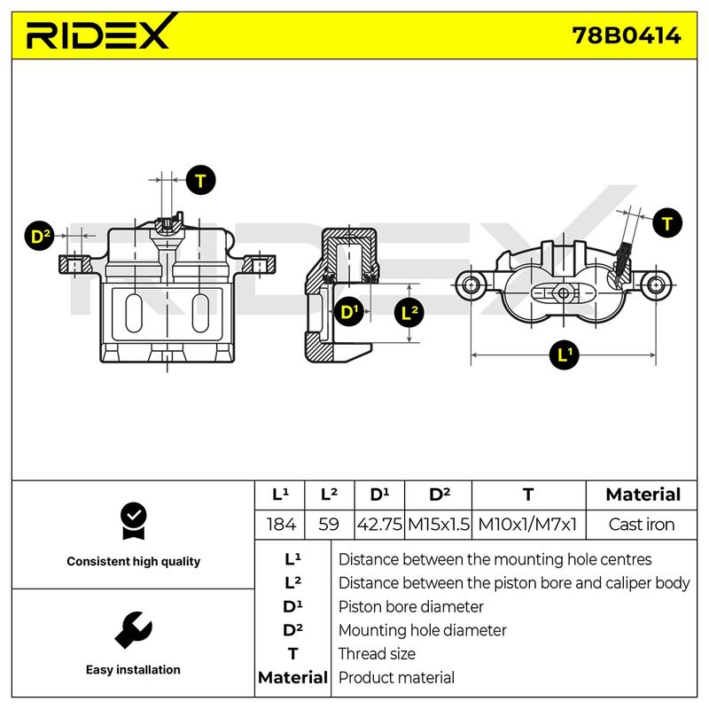 спирачен апарат RIDEX
