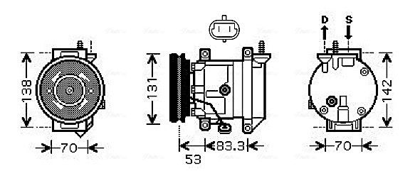 AVA QUALITY COOLING kompresszor, klíma DWAK080