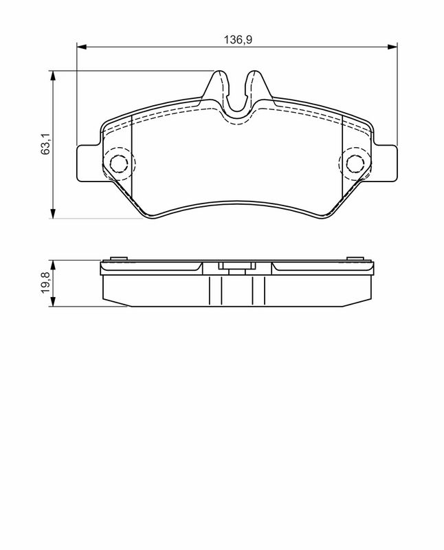 Set placute frana,frana disc 0 986 495 100 BOSCH