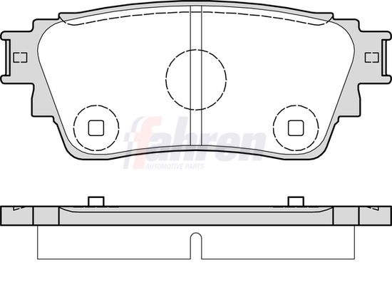 Fahren Brake Pad Set, disc brake FBP3933