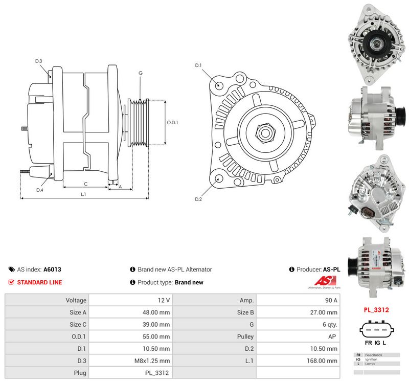Generaator, AS-PL A6013