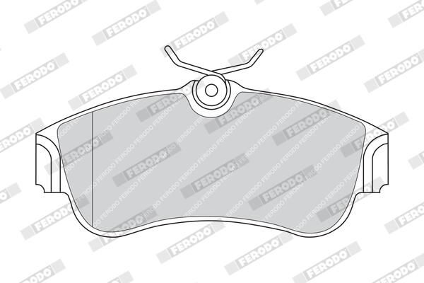 FERODO FDB604 Brake Pad Set, disc brake