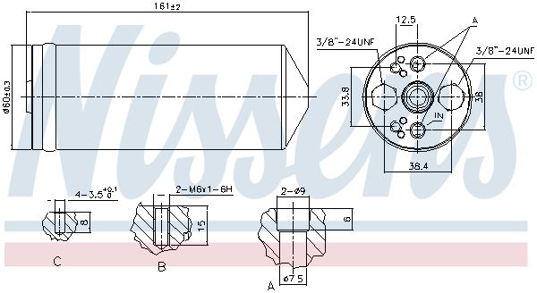 NISSENS 95056 Dryer, air conditioning