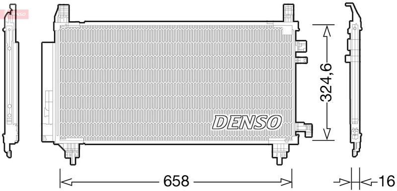 Конденсатор, система кондиціонування повітря, Denso DCN50046