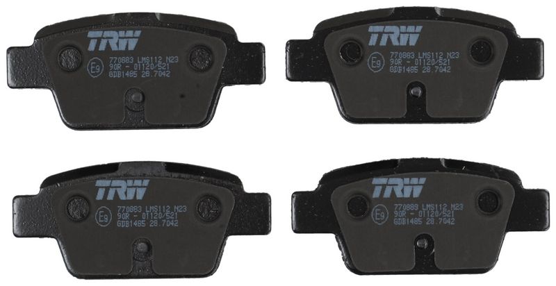 TRW GDB1485 Brake Pad Set, disc brake