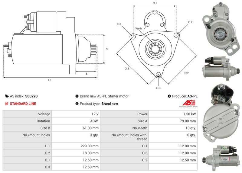 AS-PL S0622S Starter
