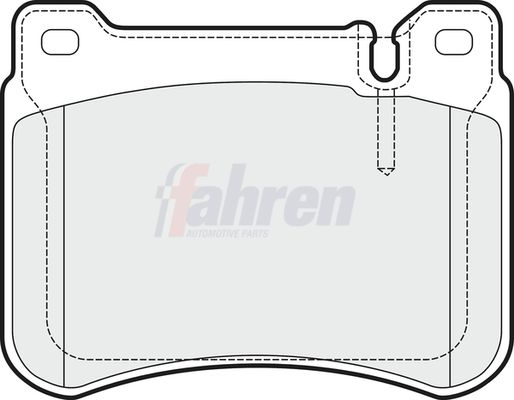 Fahren Brake Pad Set, disc brake FBP3334