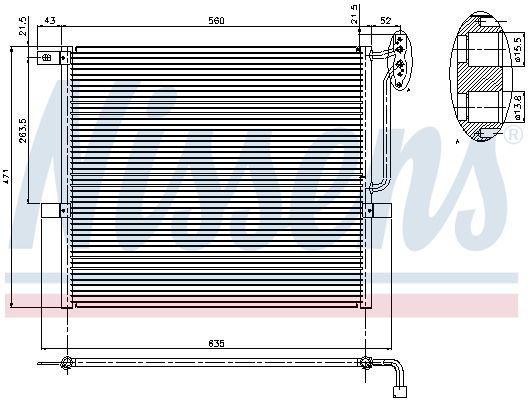 NISSENS 94761 Condenser, air conditioning