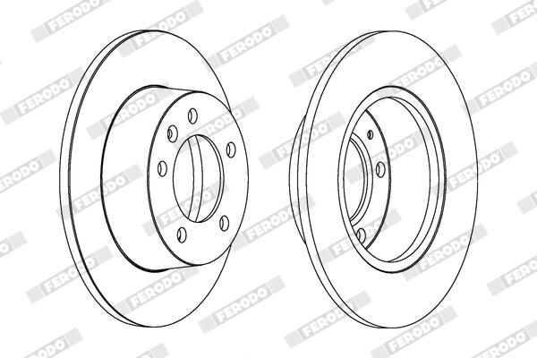 FERODO Disque de frein DDF1272