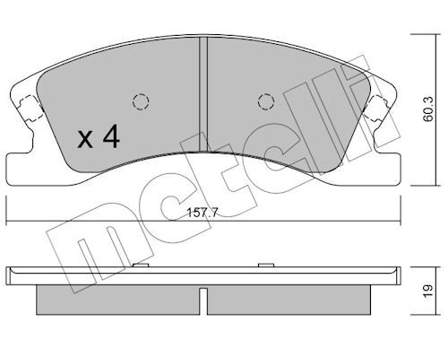 Plaquettes+de+frein+à+disque METELLI 22-0626-0