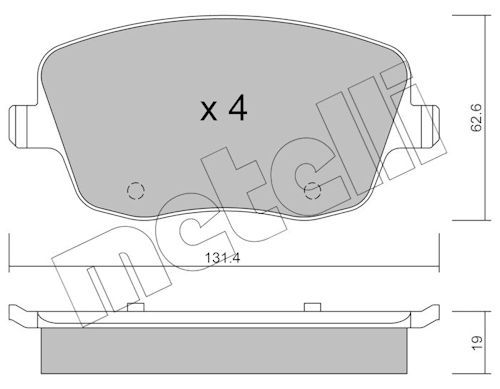 Plaquettes+de+frein+à+disque METELLI 22-0547-0